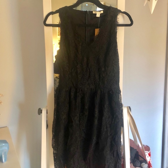 NWT LACE BLACK DRESS FROM FRANCESCA’S - Picture 1 of 4